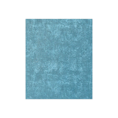 Bright Aqua Teal: Denim-Inspired Refreshing Blue Summer Fabric - Crushed Velvet Blanket