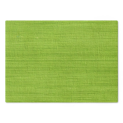 Lush Grass Neon Green: Denim-Inspired, Springtime Fabric Style - Cutting Board