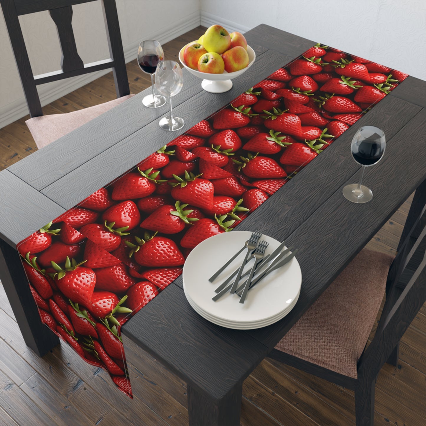 Strawberry Patch Picks: Home Decor and Gifts for the Ultimate Berry Fan - Table Runner (Cotton, Poly)