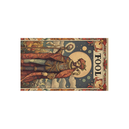 Expressive Tarot - 'The Fool' Card Artistic Reading Symbol - Outdoor Rug