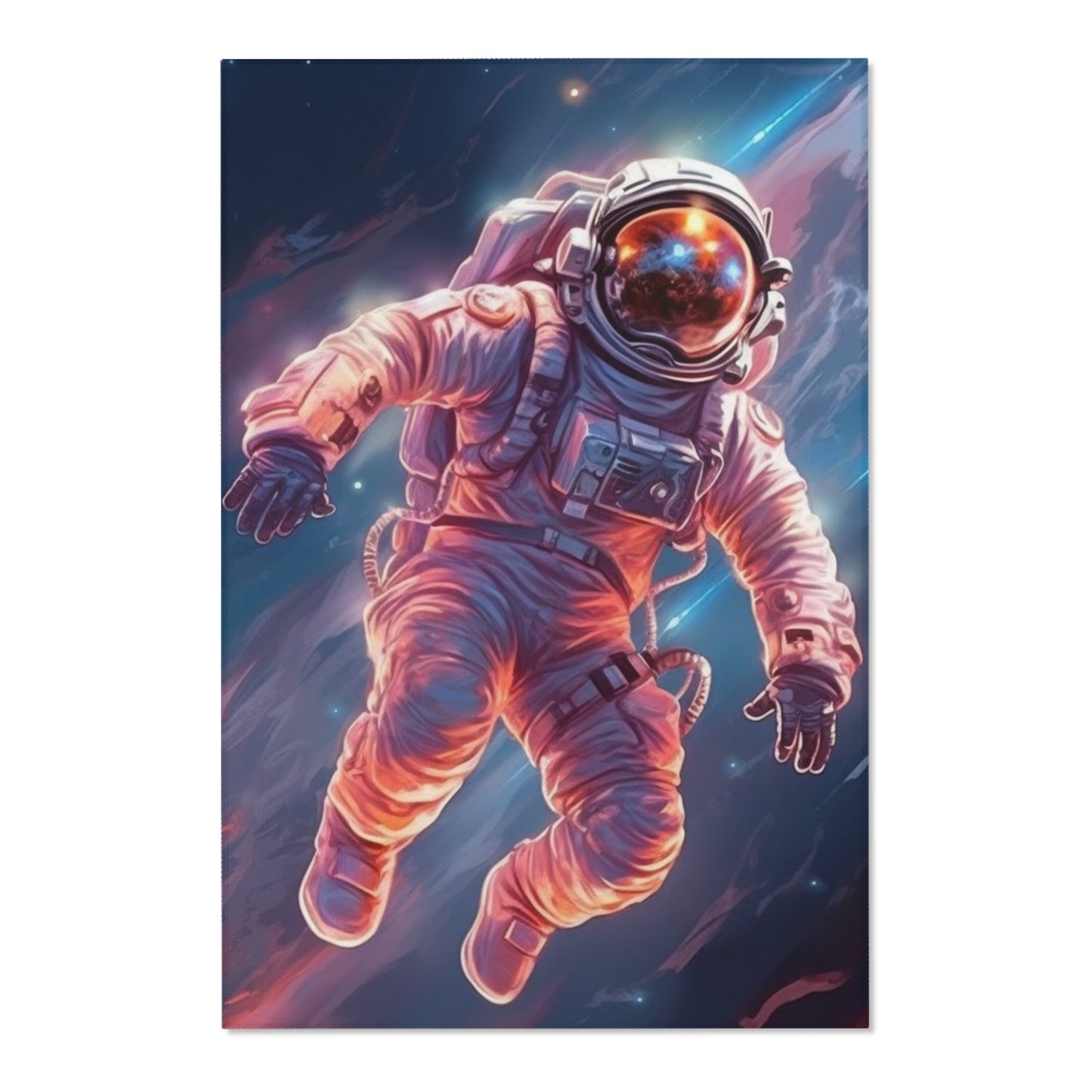 Astronaut Outer Space - Galaxy Starfield Art - Area Rugs