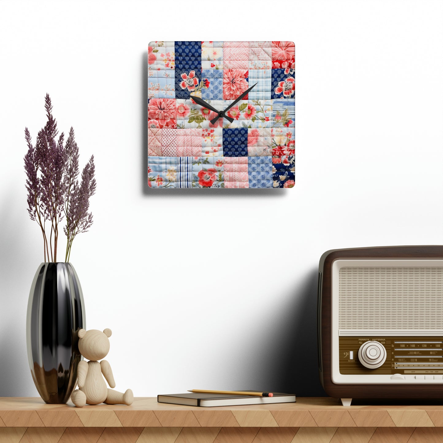 Quilt Design - Acrylic Wall Clock