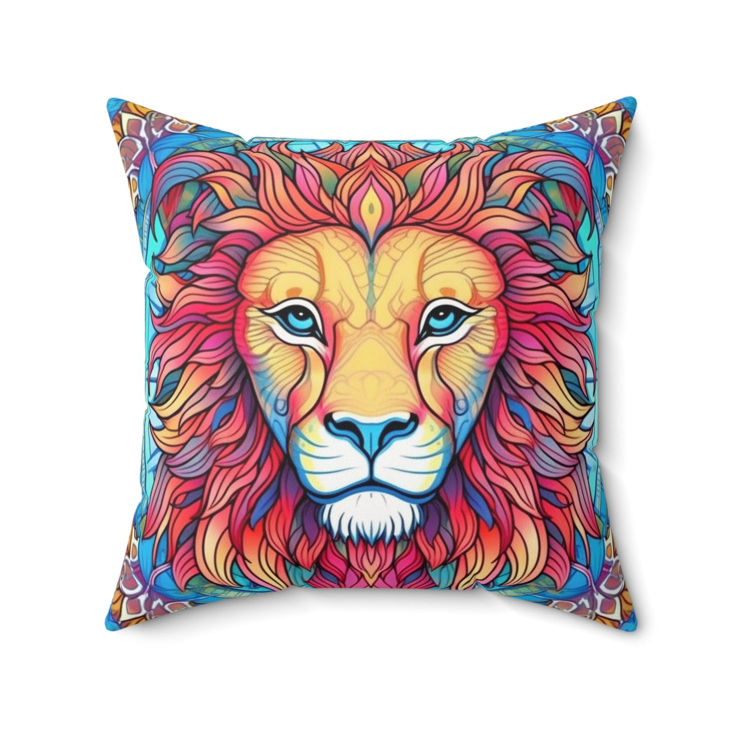 Astrological Leo - Cosmic Zodiac Constellation, Lion Symbol Art - Spun Polyester Square Pillow