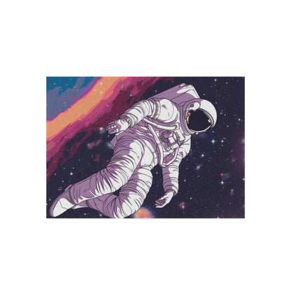 Astro Pioneer - Star-filled Galaxy Illustration - Outdoor Rug