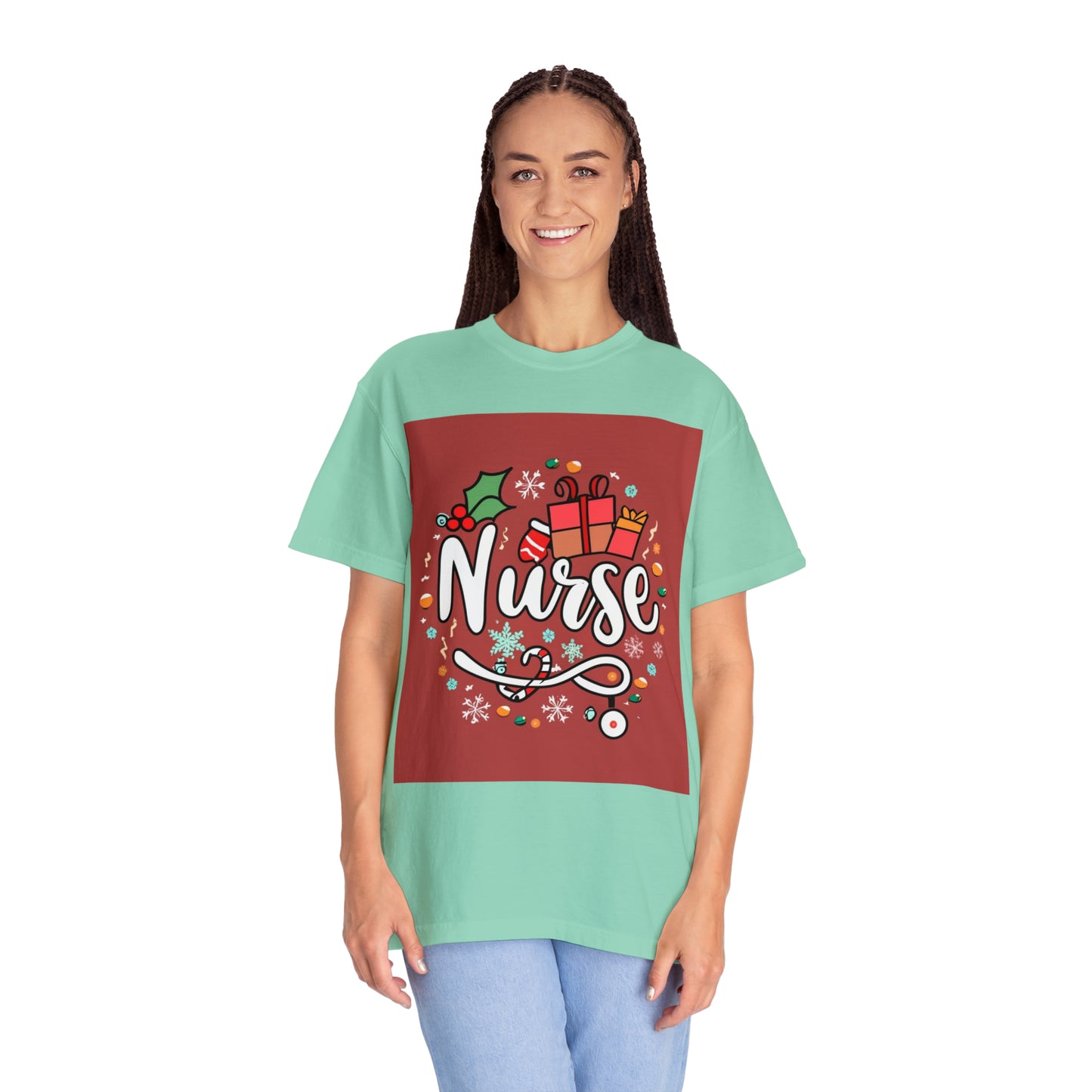 Christmas Nurse 2023 - Unisex Garment-Dyed T-shirt