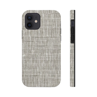 Silver Grey: Denim-Inspired, Contemporary Fabric Design - Tough Phone Cases