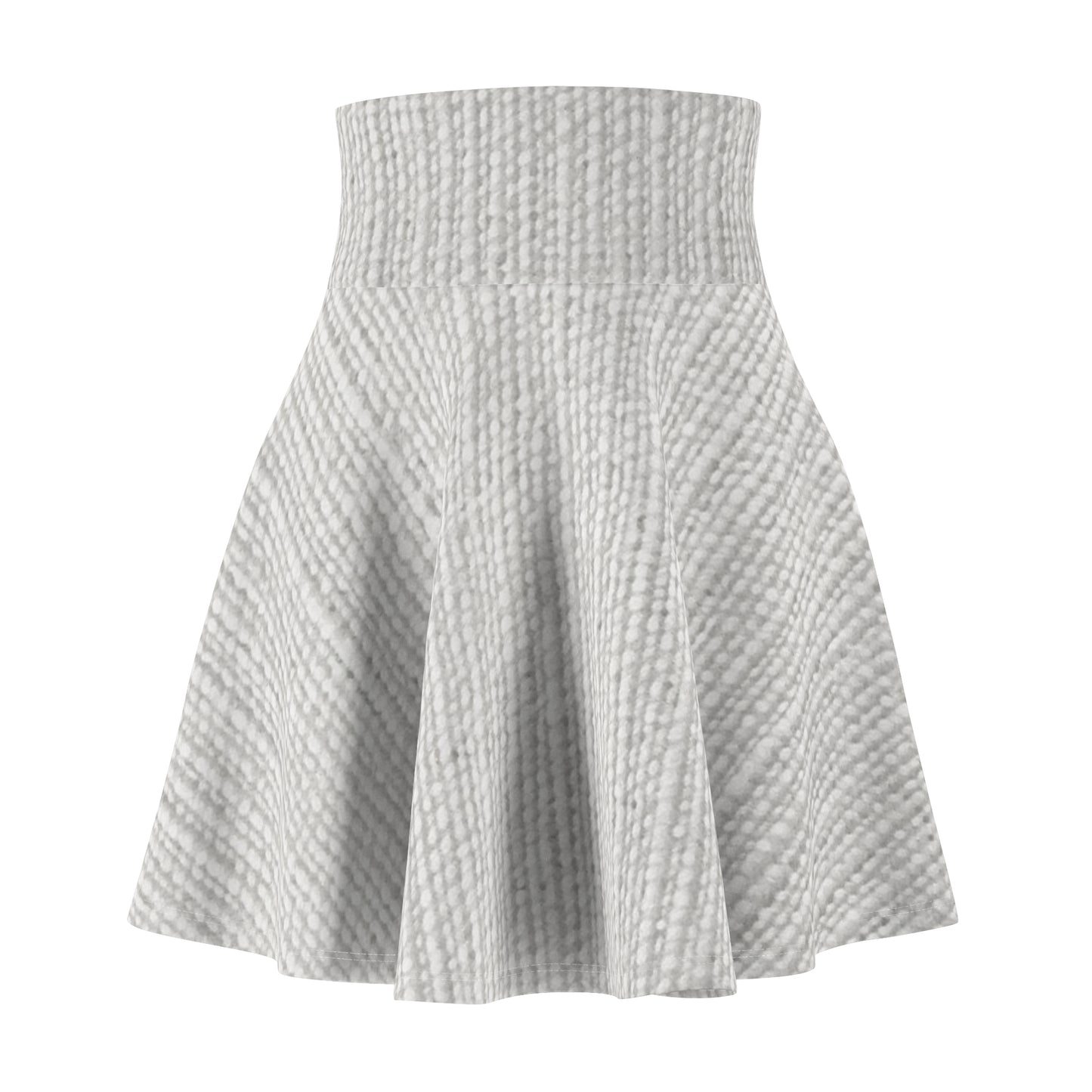 Chic White Denim-Style Fabric, Luxurious & Stylish Material - Women's Skater Skirt (AOP)