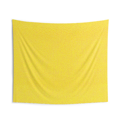 Sunshine Yellow Lemon: tela alegre, inspirada en el denim - Tapices de pared para interiores 