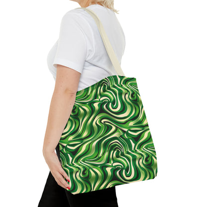 Disco Zebra Green - Tote Bag (AOP)