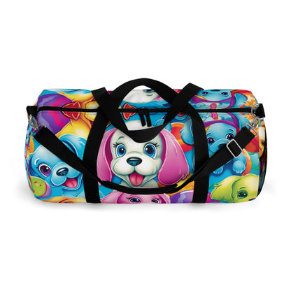 Happy Puppy & Dog Design - Vivid and Eye-Catching - Duffel Bag