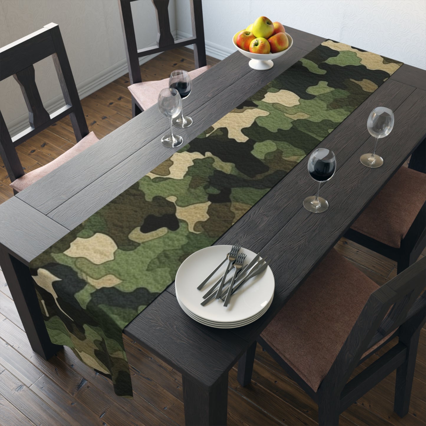 Classic Camo | Camouflage Wrap | Traditional Camo - Table Runner (Cotton, Poly)