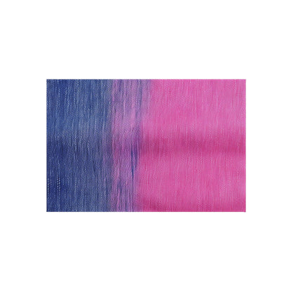 Dual Delight: Half-and-Half Pink & Blue Denim Daydream - Outdoor Rug