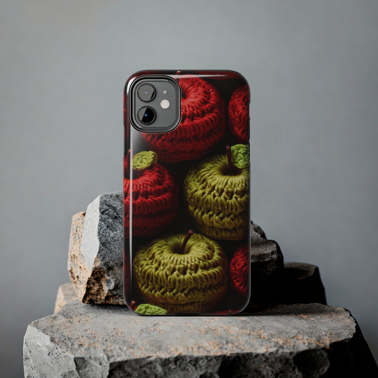 Crochet Apple Amigurumi - Big American Red Apples - Healthy Fruit Snack Design - Tough Phone Cases