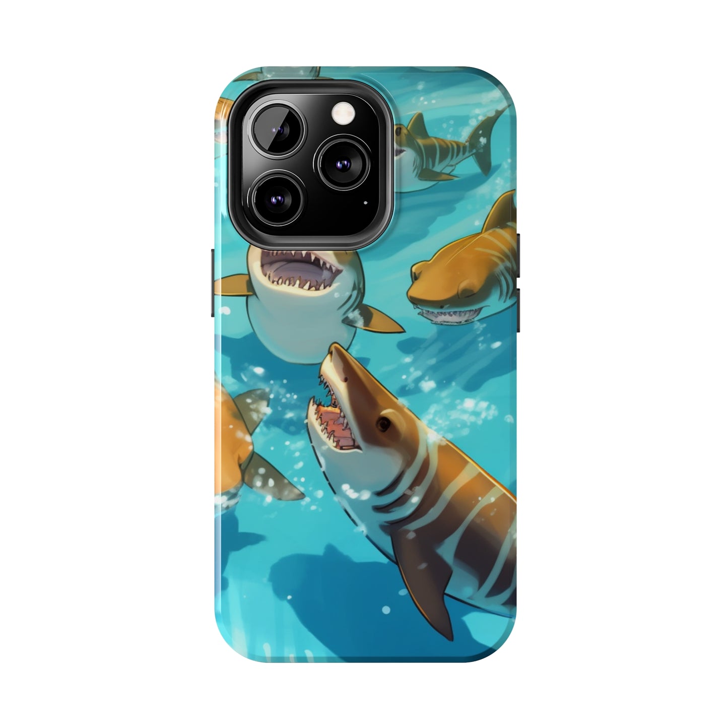 Tiger Shark: Ocean Marine Wildlife - Underwater - Tough Phone Cases