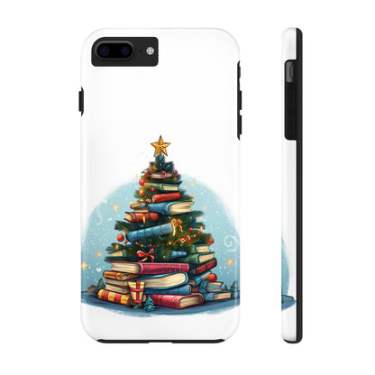 Book Lover Christmas Tree, Gift For Readers - Tough Phone Cases