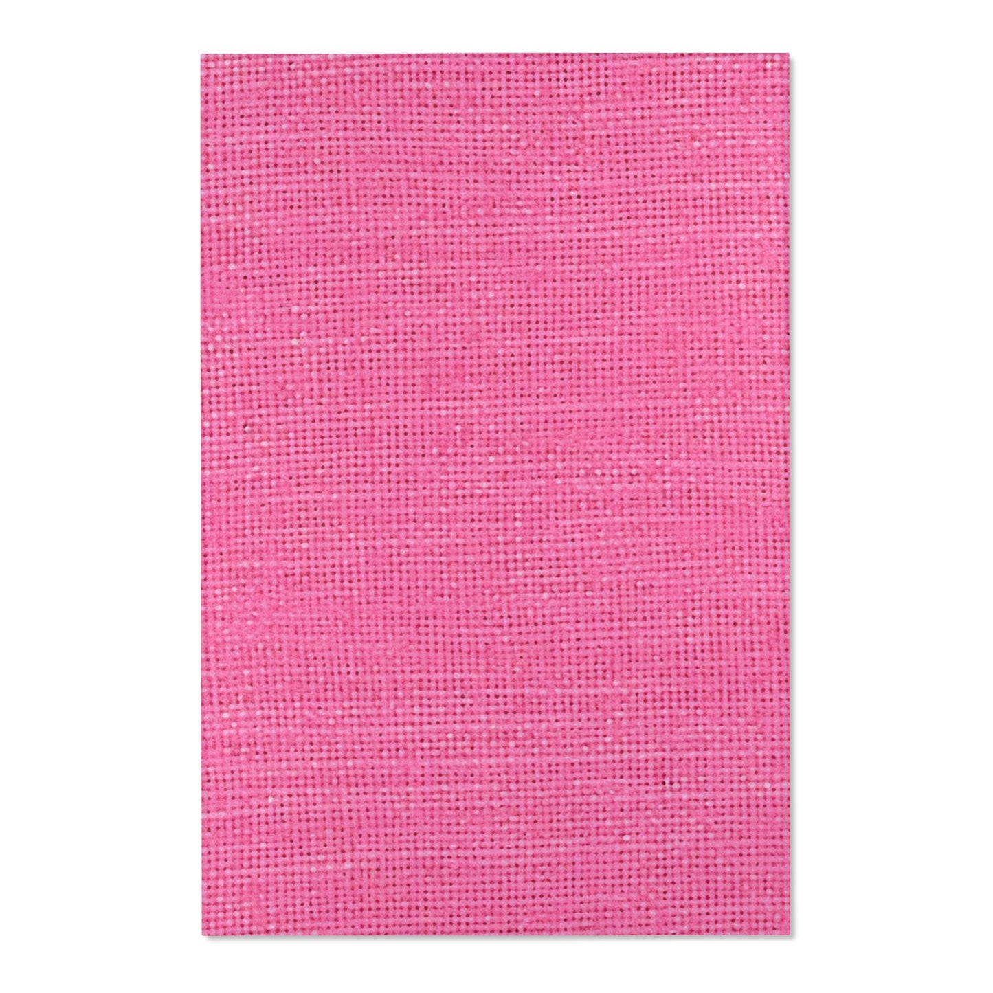 Doll-Like Pink Denim Designer Fabric Style - Area Rugs