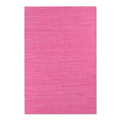 Doll-Like Pink Denim Designer Fabric Style - Area Rugs