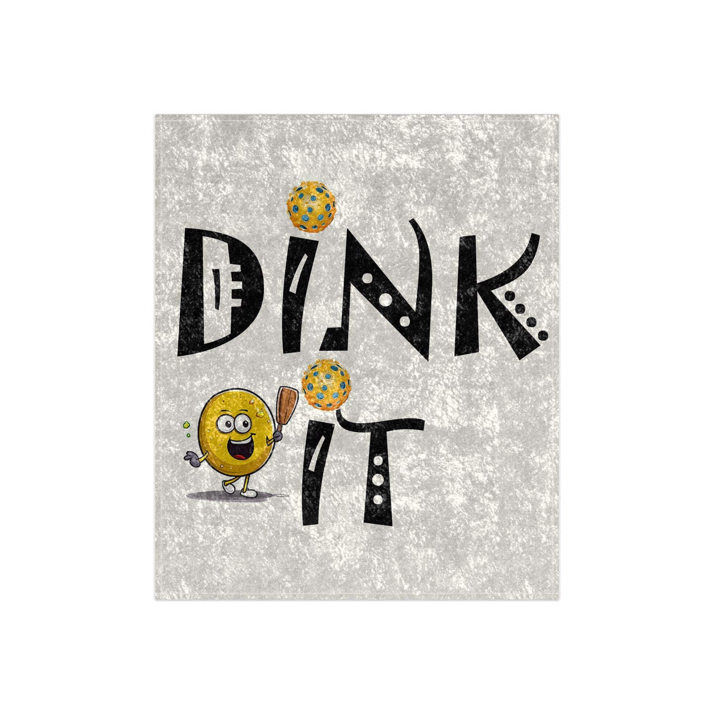 Pickleball Dink It: Sport Strategy Game Style - Gift Enthusiasts & Players - Crushed Velvet Blanket