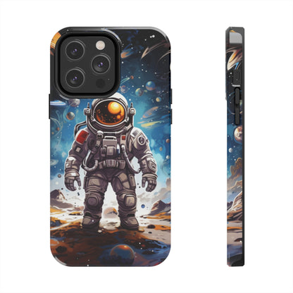 Galactic Voyage: Astronaut Journey in Celestial Star Cosmic Exploration - Tough Phone Cases