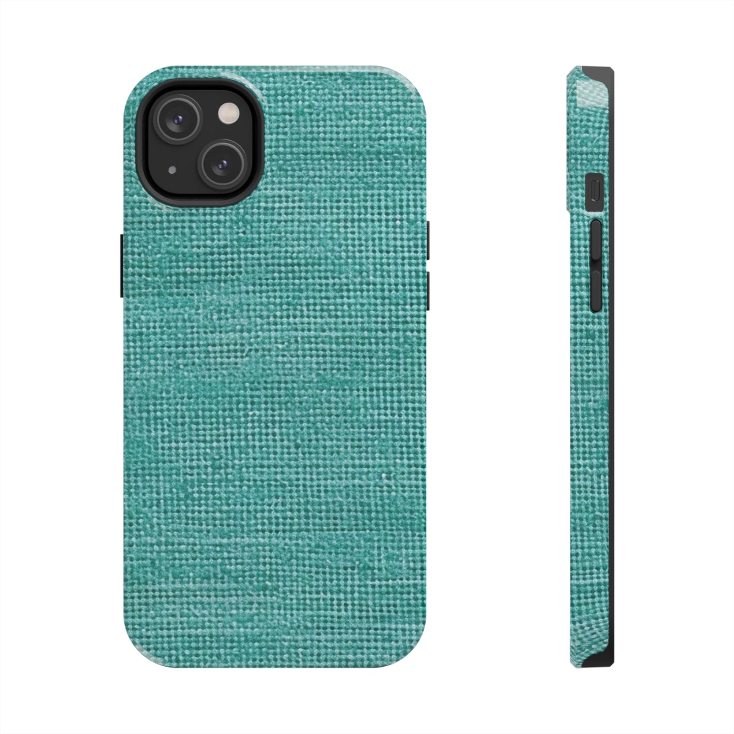 Quality Mint Turquoise Denim Fabric Deisgn, Stylish Material - Tough Phone Cases