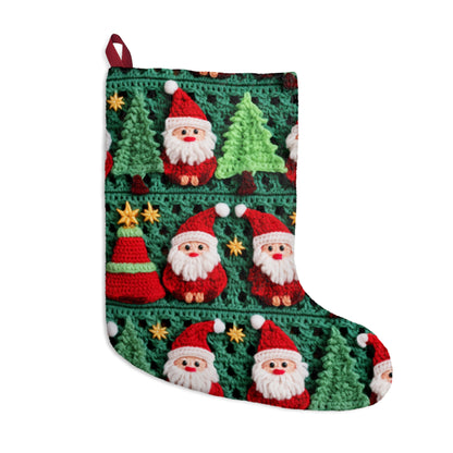 Santa Claus Crochet Pattern, Christmas Design, Festive Holiday Decor, Father Christmas Motif. Perfect for Yuletide Celebration - Christmas Stockings