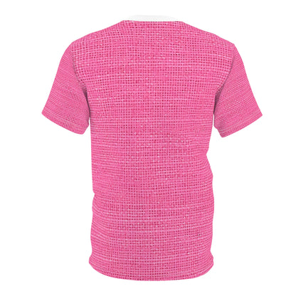 Doll-Like Pink Denim Designer Fabric Style - Unisex Cut & Sew Tee (AOP)