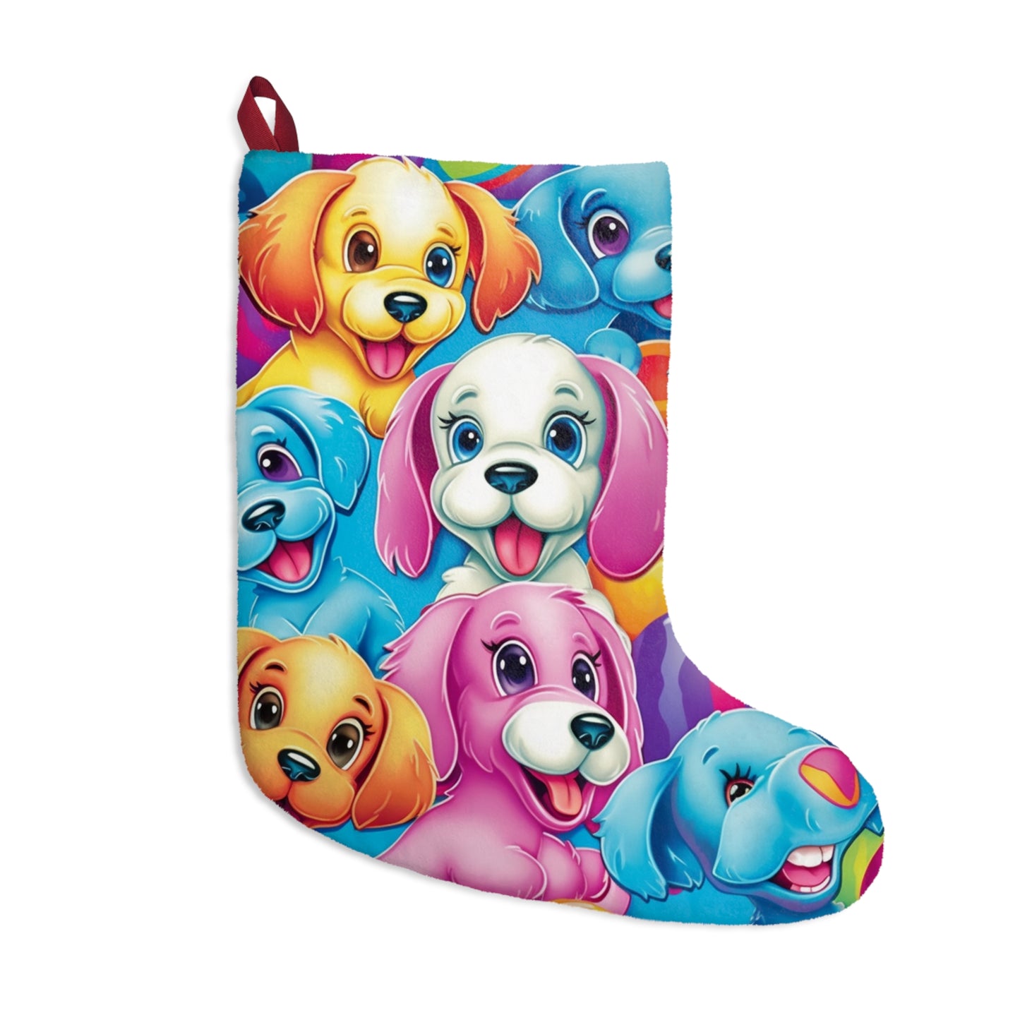 Happy Puppy & Dog Design - Vivid and Eye-Catching - Christmas Stockings