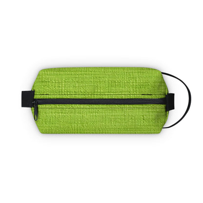 Lush Grass Neon Green: Denim-Inspired, Springtime Fabric Style - Toiletry Bag