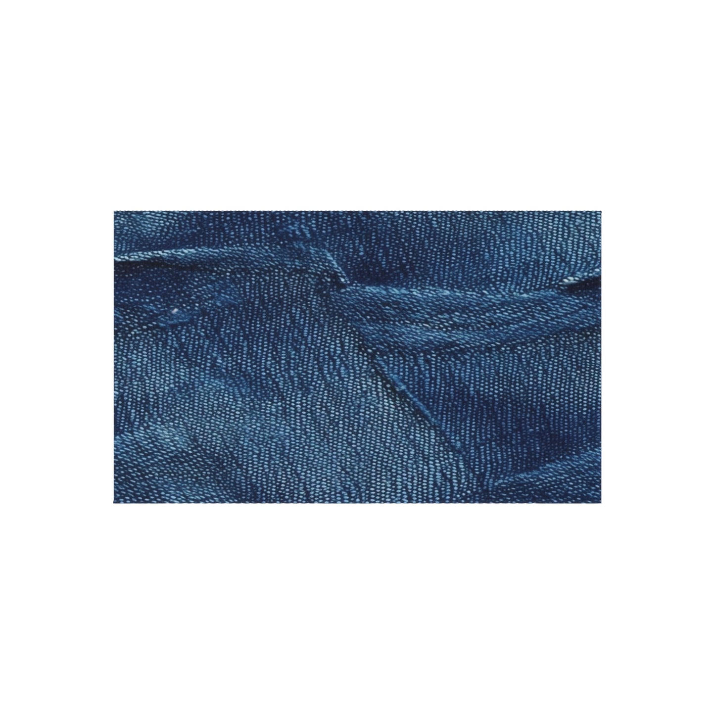 Dark Blue: Distressed Denim-Inspired Fabric Design - Outdoor Rug