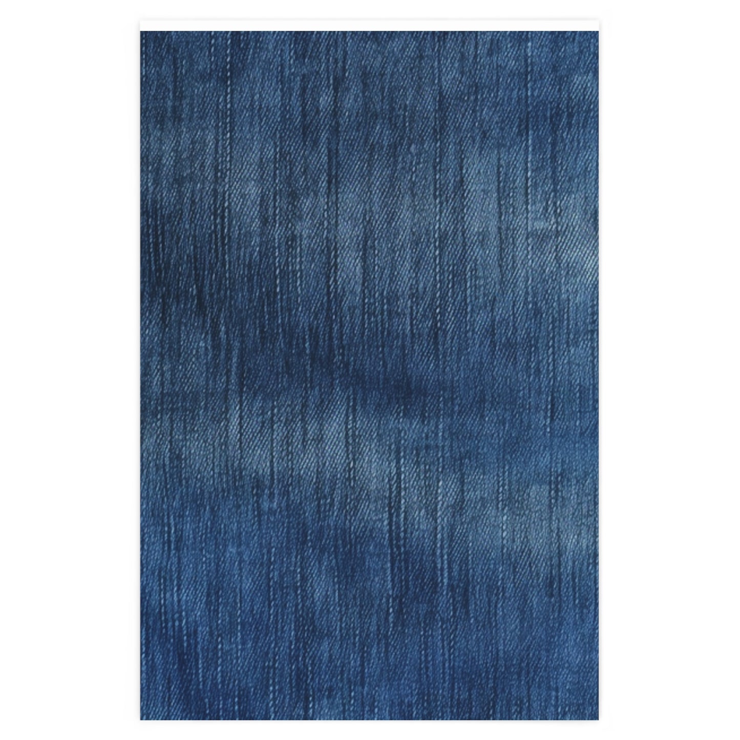 Indigo Splash: Washed Denim Reverie in Deep Blue - Wrapping Paper