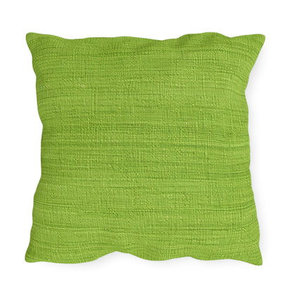 Lush Grass Neon Green: Denim-Inspired, Springtime Fabric Style - Outdoor Pillows