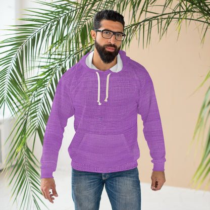 Hyper Iris Orchid Red: Denim-Inspired, Bold Style - Unisex Pullover Hoodie (AOP)