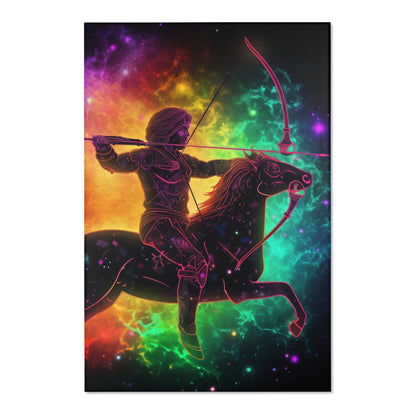 Colorful Sagittarius Zodiac Sign - Star Universe Theme - Area Rugs