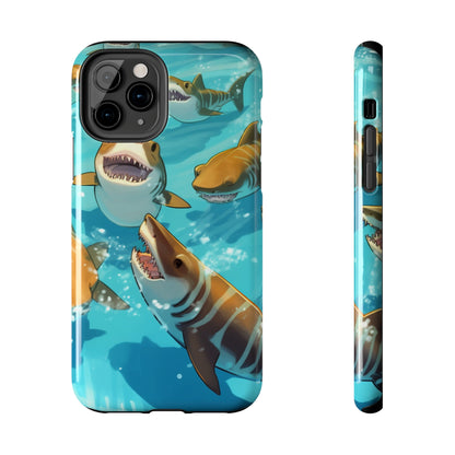 Tiger Shark: Ocean Marine Wildlife - Underwater - Tough Phone Cases