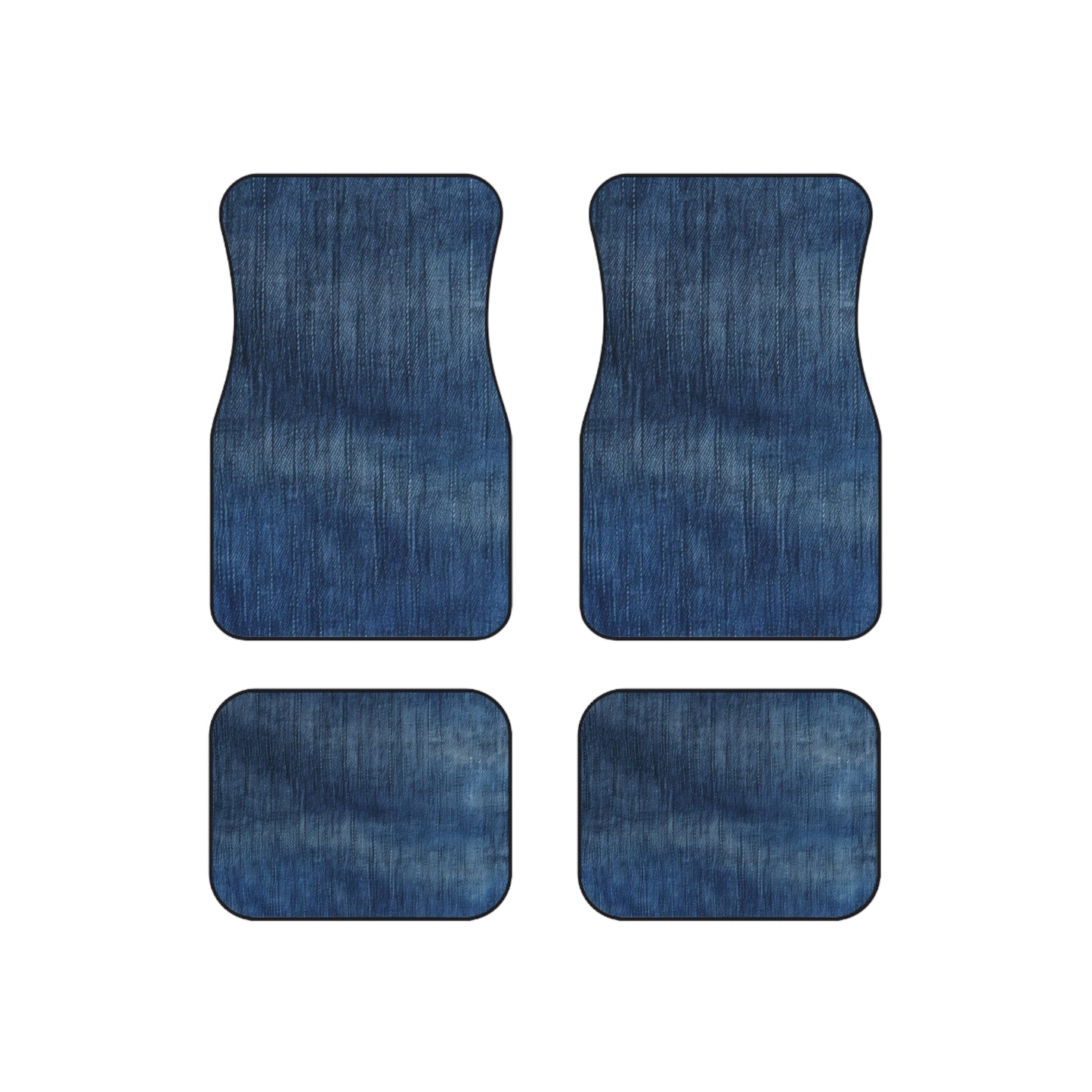 Indigo Splash: Ensueño Denim Lavado en Azul Profundo - Alfombrillas (Set de 4) 