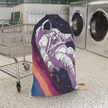 Astro Pioneer - Star-filled Galaxy Illustration - Laundry Bag