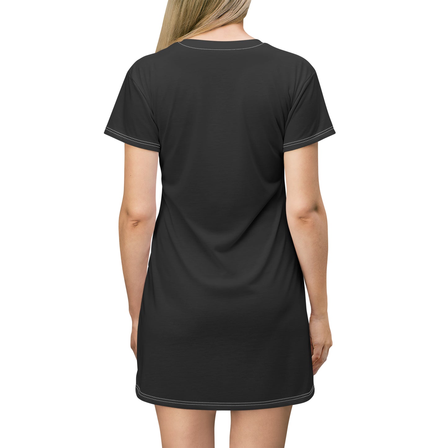 Esmoquin para mujer: despedida de soltera, despedida de soltera, regalo de cumpleaños - Vestido camiseta (AOP)