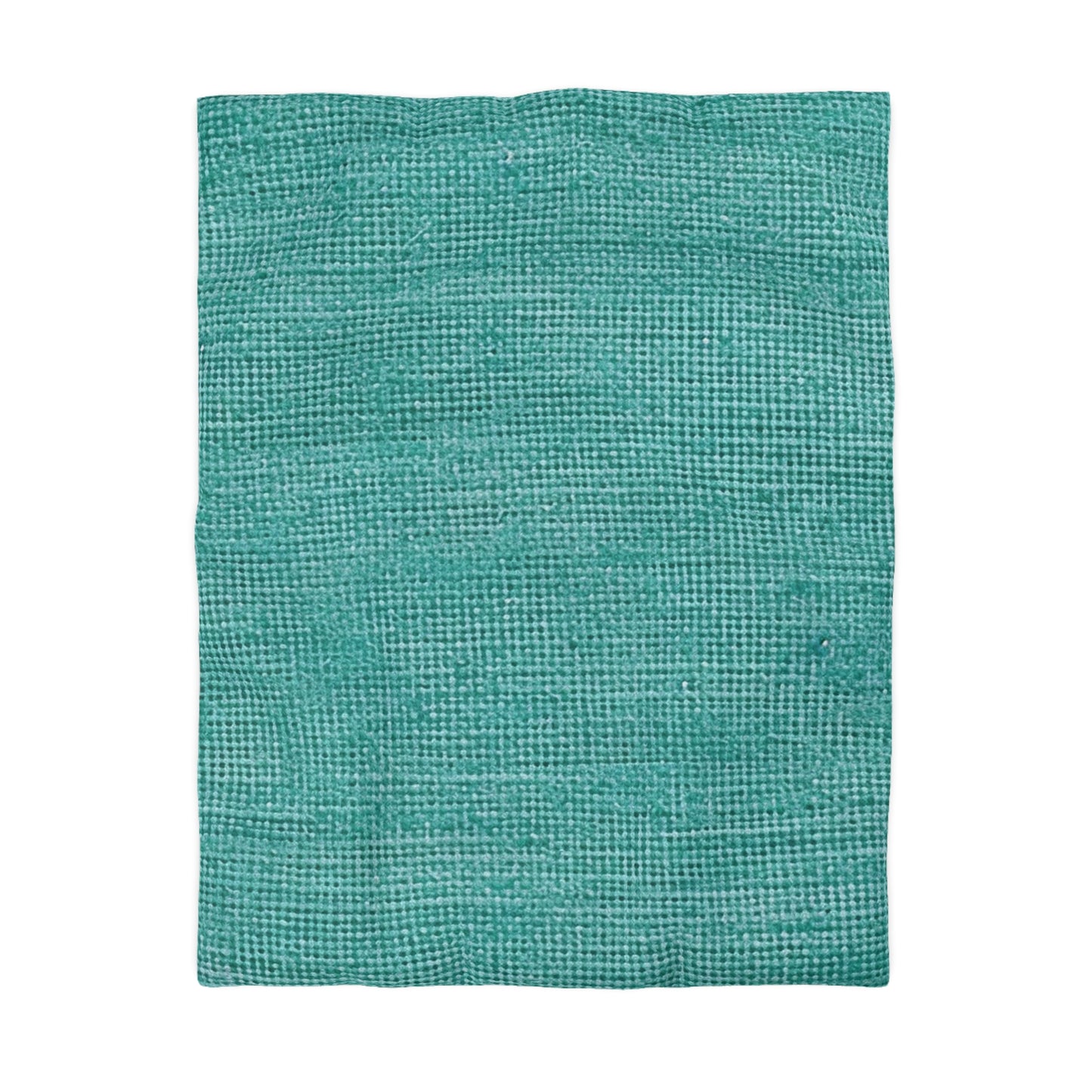 Diseño de tela vaquera color turquesa menta de calidad, material elegante, funda nórdica de microfibra 