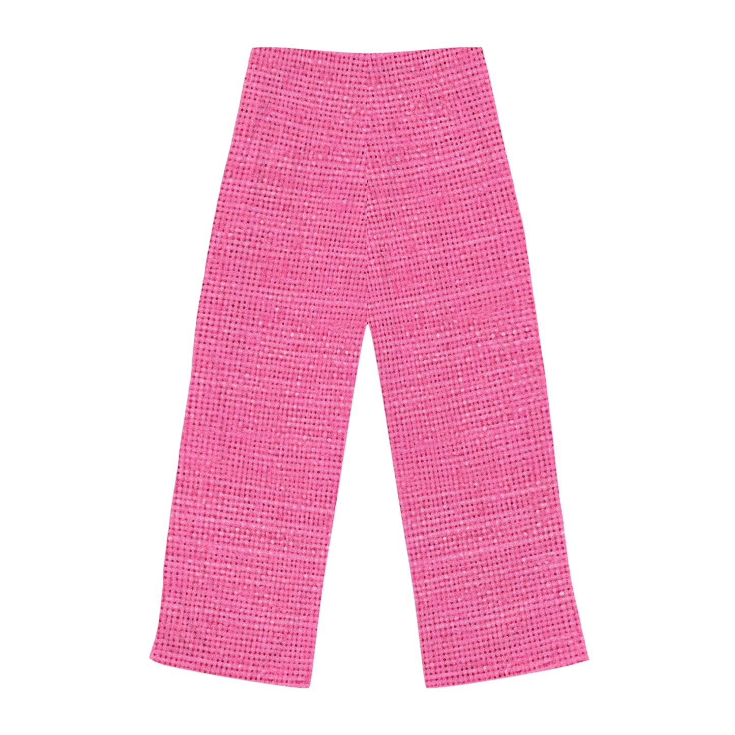 Doll-Like Pink Denim Designer Fabric Style - Women's Pajama Pants (AOP)