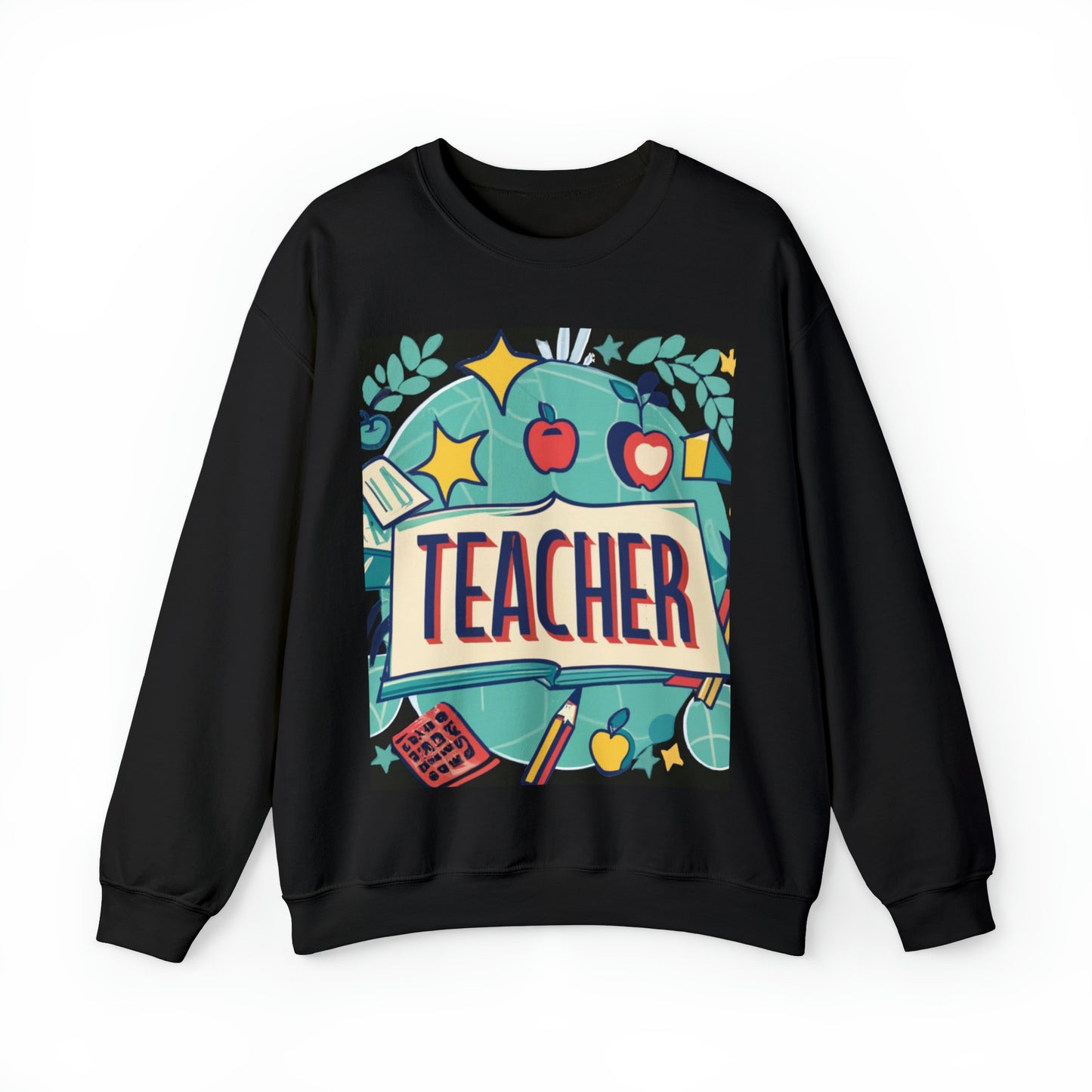 Teacher Schoolhouse Nostalgia Retro Educator Classroom - Sudadera unisex Heavy Blend™ con cuello redondo 