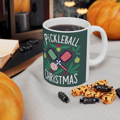 Pickleball Navidad - Taza de Cerámica 11oz 