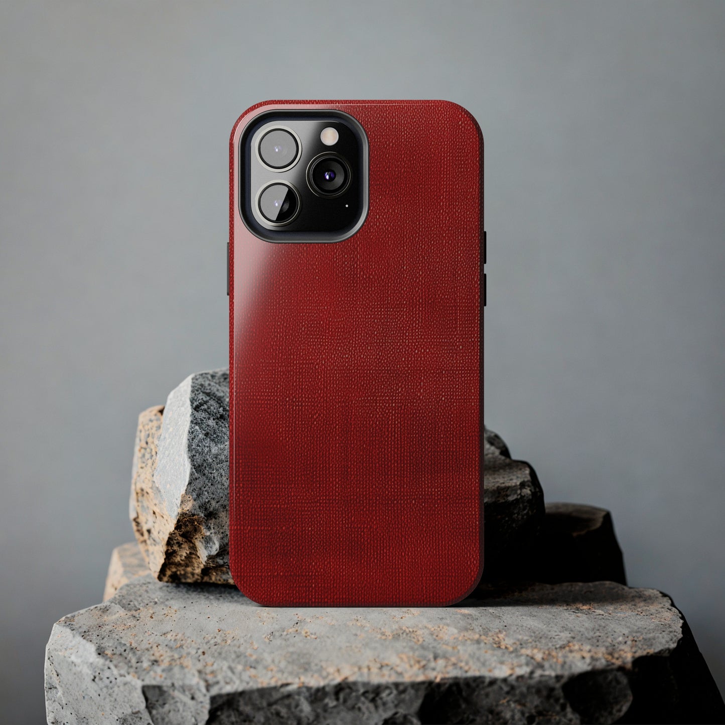 Juicy Red Berry Blast: Denim Fabric Inspired Design - Tough Phone Cases