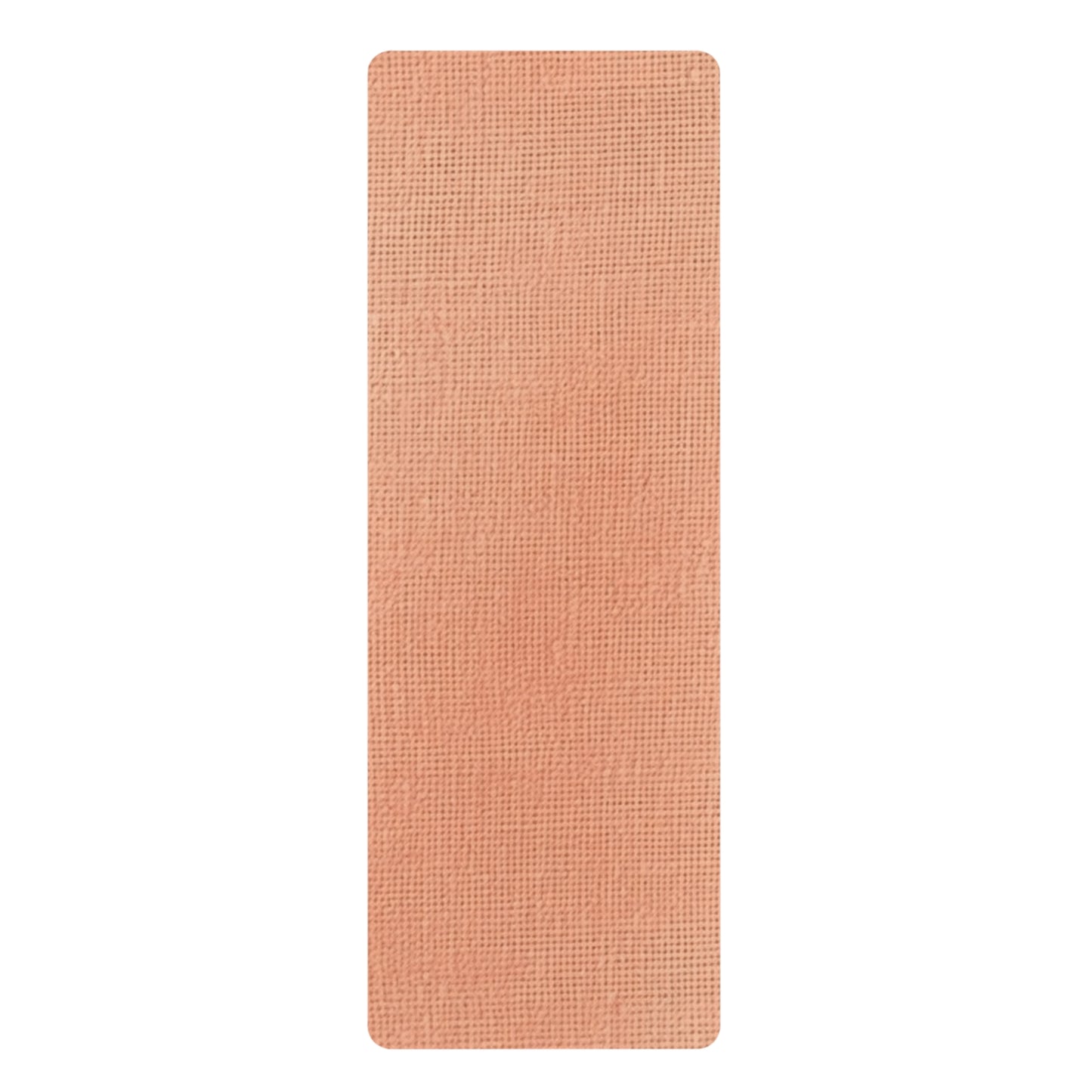 Soft Pink-Orange Peach: Denim-Inspired, Lush Fabric - Rubber Yoga Mat