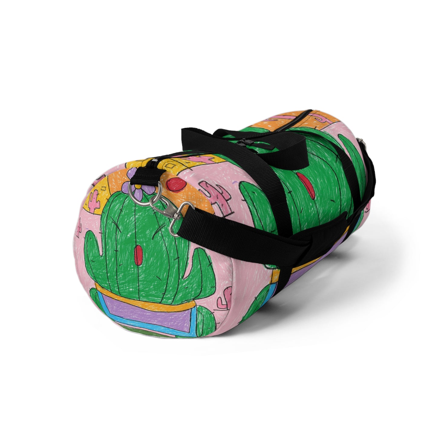 Desert Cactus Sumo Wrestler Graphic Duffel Bag