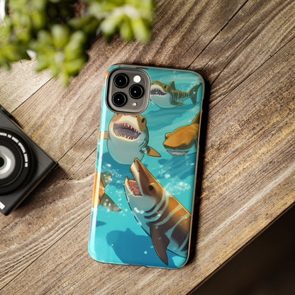 Tiger Shark: Ocean Marine Wildlife - Underwater - Tough Phone Cases