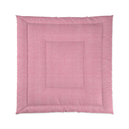 Pastel Rose Pink: Denim-Inspired, Refreshing Fabric Design - Comforter