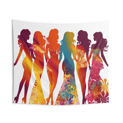 Bride Tribe Bachelorette Bash - Bold & Bright Design - Indoor Wall Tapestries