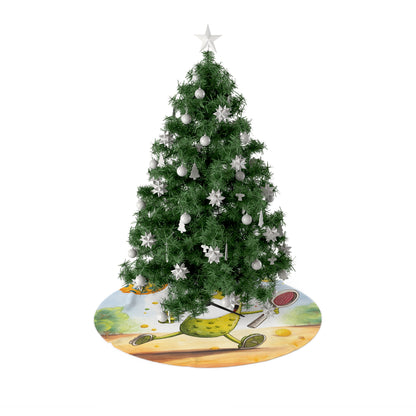 Pickleball Play: Pickle Sport Action Game, Fast Dink Ball - Christmas Tree Skirts