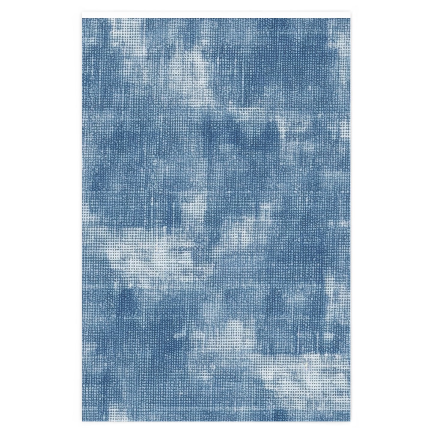 Faded Blue Washed-Out: Denim-Inspired, Style Fabric - Wrapping Paper