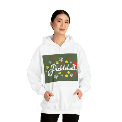 Día del Pickleball - Juego de pelota deportiva - Navidad navideña - Sudadera con capucha Unisex Heavy Blend™ 